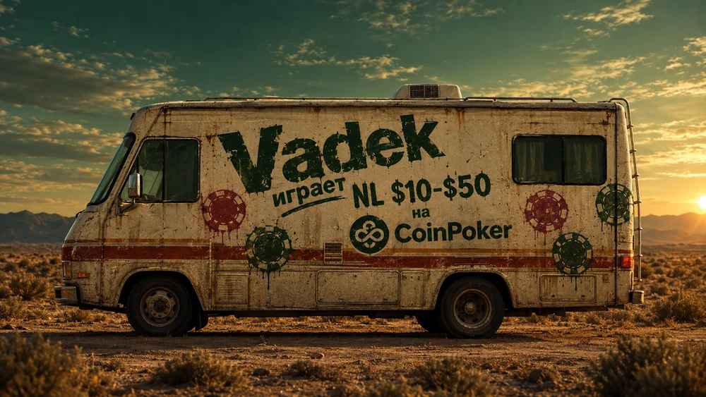 Бьем лимиты с Vadek - NL $10-$25 CoinPoker 