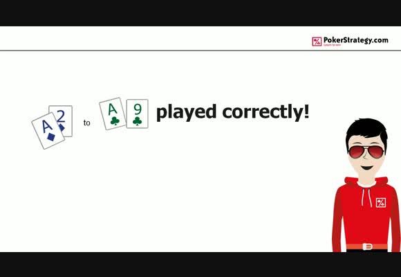 A2s to A9s played correctly