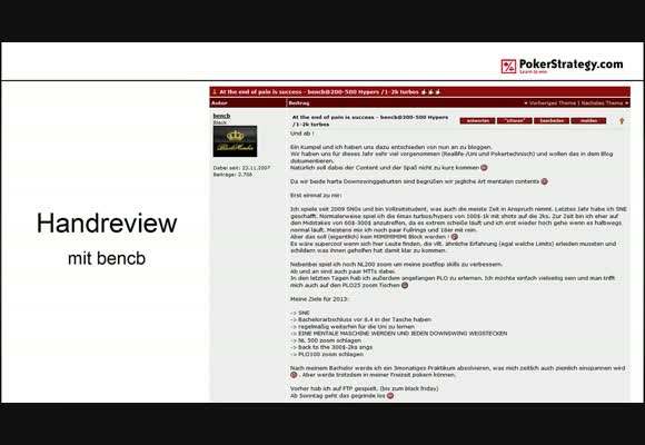 Handreview mit bencb
