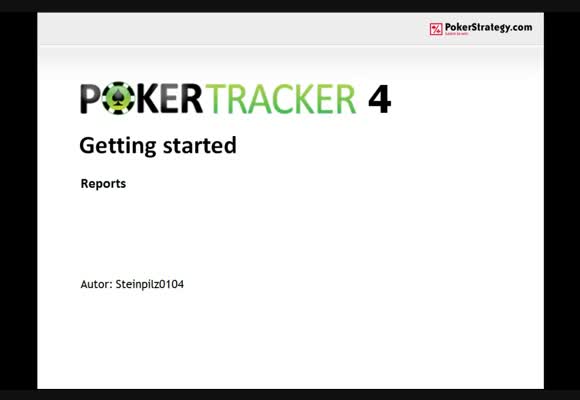 Pokertracker4 - Reports