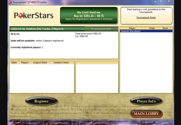 Heads-up SNGs Highstakes Live