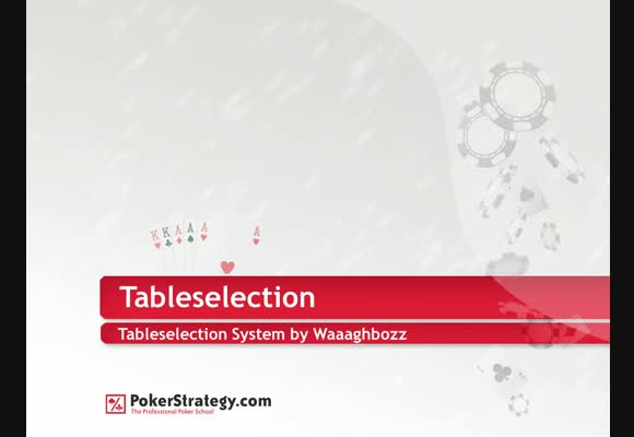 Tableselection System in Sit & Go´s