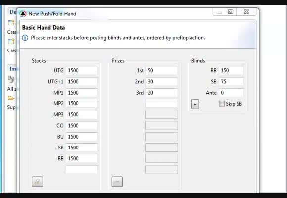 SNG Range Quiz