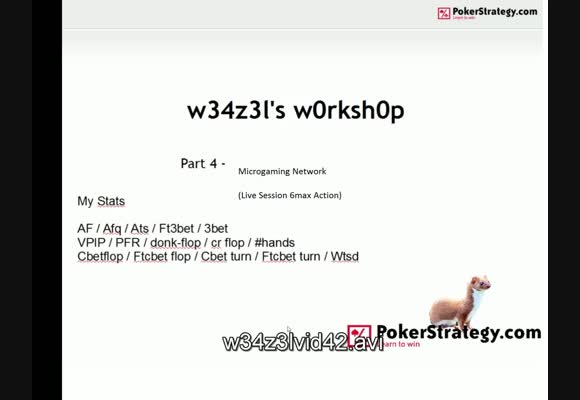 W34z3l's W0rksh0p: 4NL Session on Microgaming