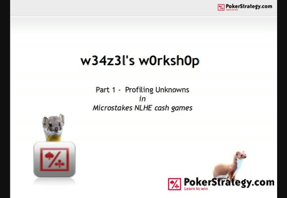 W34z3l's W0rksh0p: Profiling Opponents