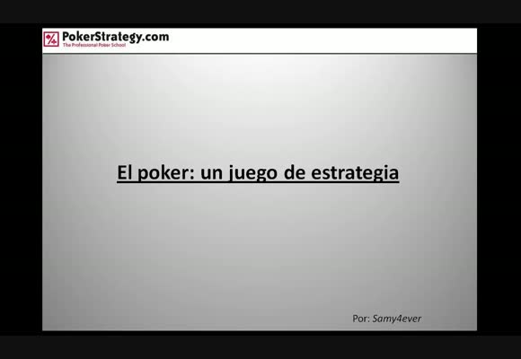 El poker NO es un juego de azar