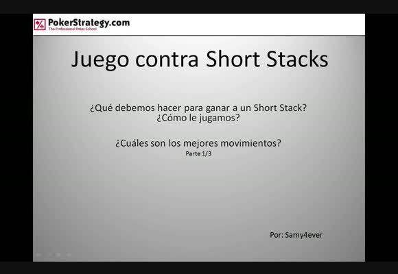 Videoseminario: Jugar contra un Shortstack Parte 1