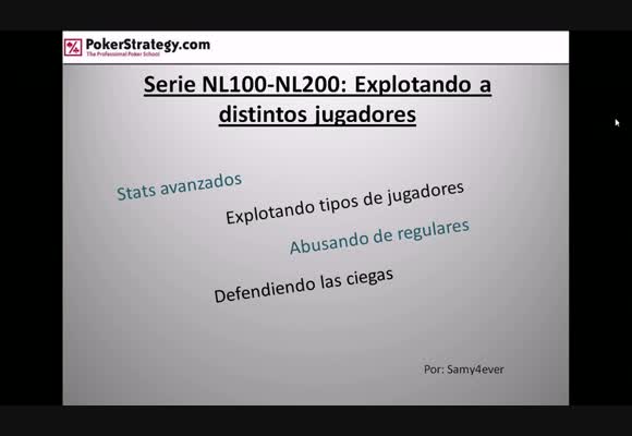 NL100/200: Explotando tipos de jugadores - Parte 1