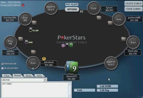 MTT $109 con Rebuy Session Review - Parte 2