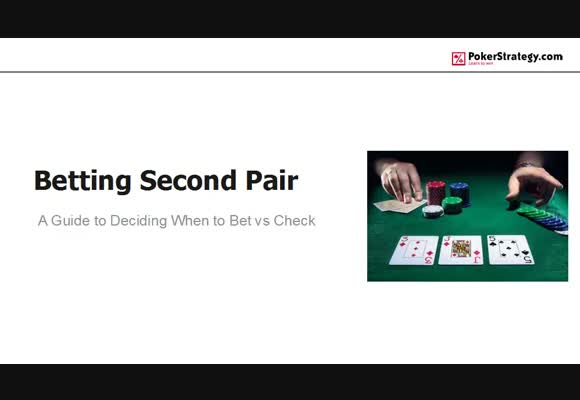 Betting vs Checking with Second Pair