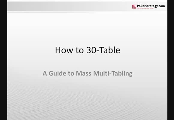 How To 30-Table: A Guide to Mass Multi-Tabling