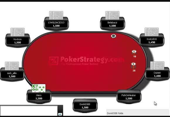 $35 180-Man SNG Review With Dual Hole Card Analysis