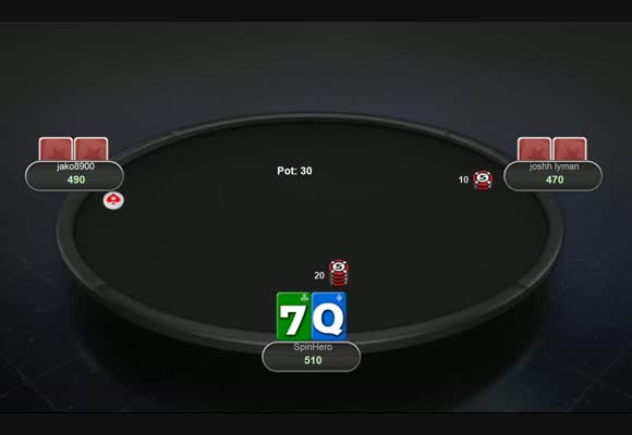 Big Blind Play In Spin & Go's