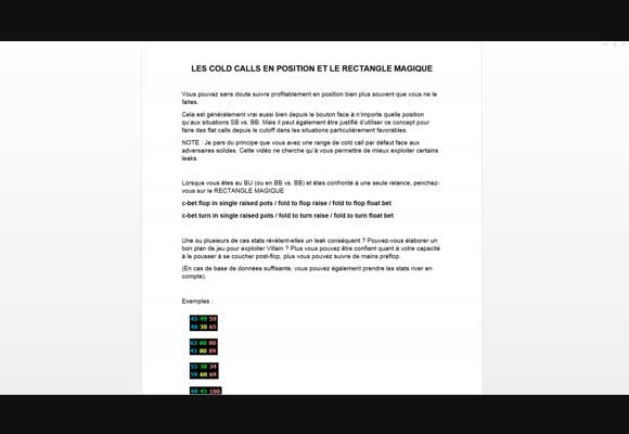 Les coldcalls en position - le rectangle magique