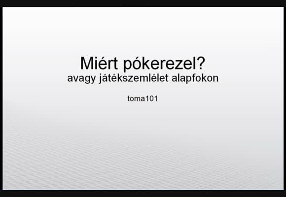 Játékszemlélet - Motiváció