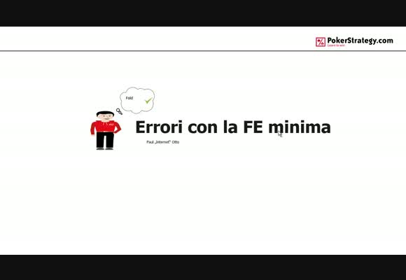 Errori con la Fold Equity minima
