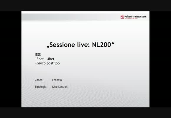 Sessione live - NL200 SH
