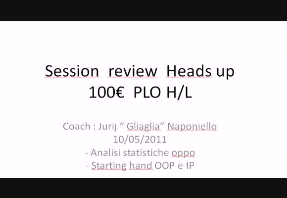 PLO8 HU: Session review high stakes - Parte 1