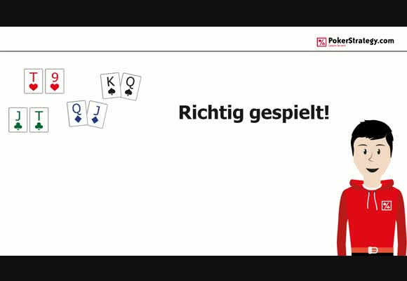 9Ts bis KQs richtig gespielt!