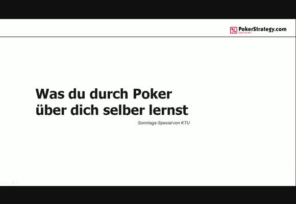 Was du durch Poker über dich selber lernst