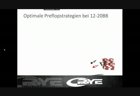 Optimale Strategien zwischen 12 und 20BB
