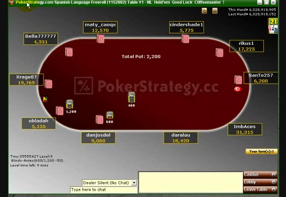 PP Freeroll Spanish - Final Table
