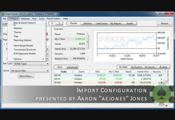 Guide to Pokertracker 4: Import Configuration