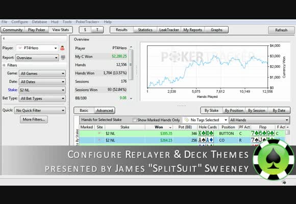 Guide to Pokertracker 4: Replayer & Deck Theme Configuration