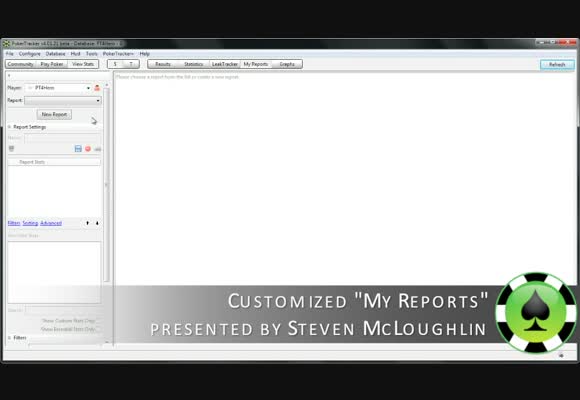 Guide to Pokertracker 4: My Reports