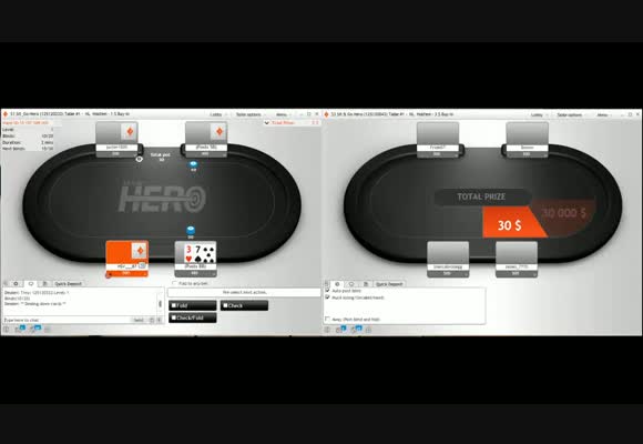Как играть турниры Sit&Go Hero на PartyPoker?