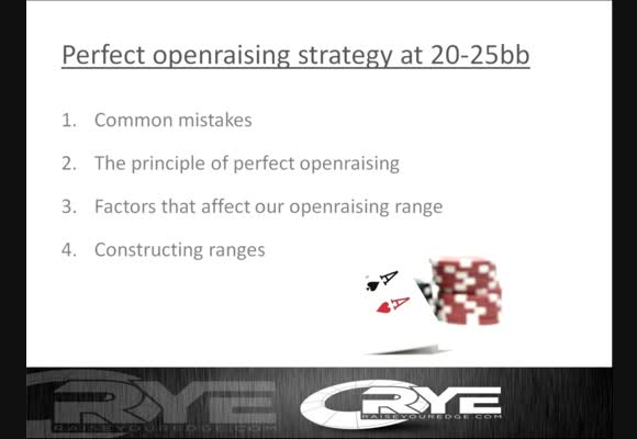 Definitive Guide For Open Raising With 20-25BBs