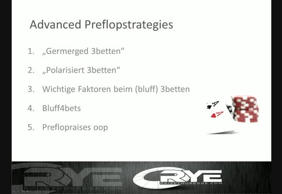 Advanced Preflopstrategies