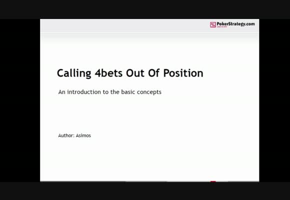 Calling 4-Bets Out of Position