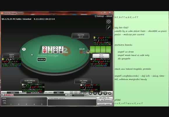 Turn play v PLO - 1. část (bet flop, b/f turn)