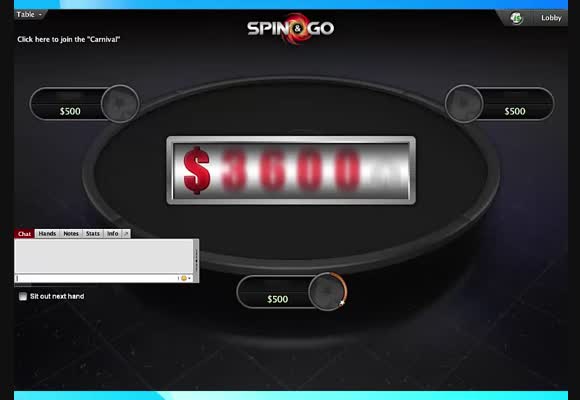 kobeyard on 'Highstakes' - moved up to 30$ Spin&Go