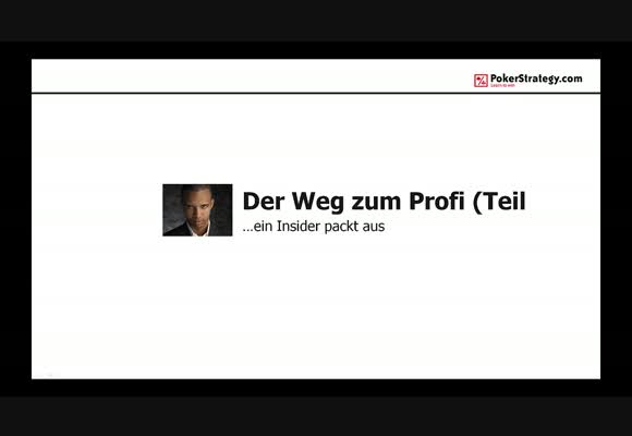 Der Weg zum Profi - ein Insider packt aus