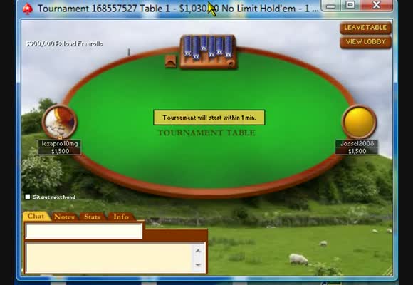 SNG $1.030 Heads-up - Live