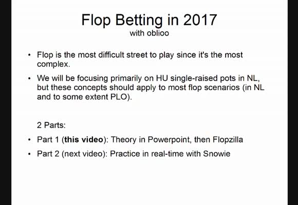 Advanced Flop Betting in 2017 (1)