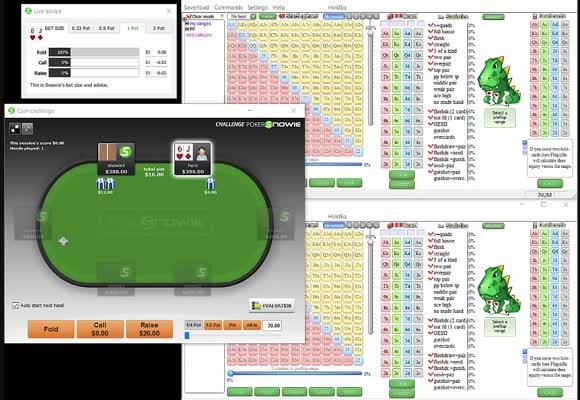 Advanced Flop Betting in 2017 - PokerSnowie Session (2)
