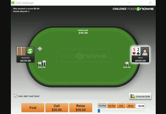 Unusual Betsizings - 1/4 Pot Bet