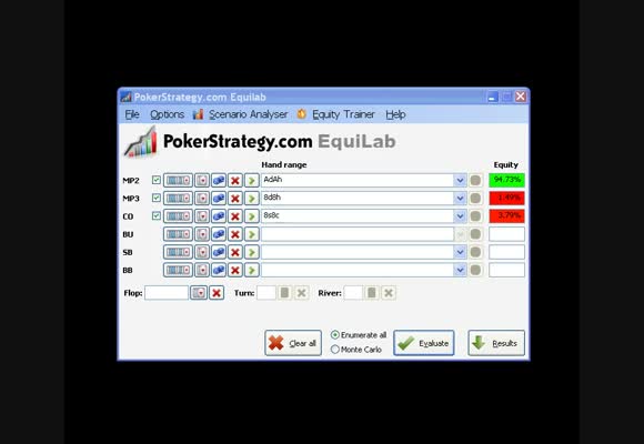 PokerStrategy.com EquiLab introduction