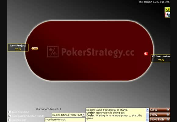 NL $25 Heads-Up
