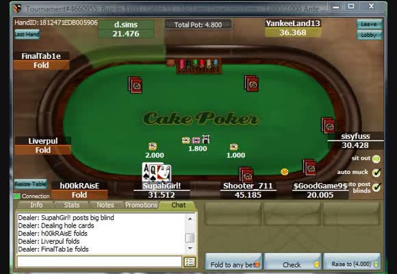 Joshua speelt een $100 MTT