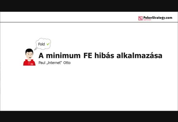 A minimum FE hibás alkalmazása