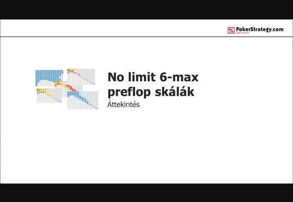 No limit 6-max preflop skálák