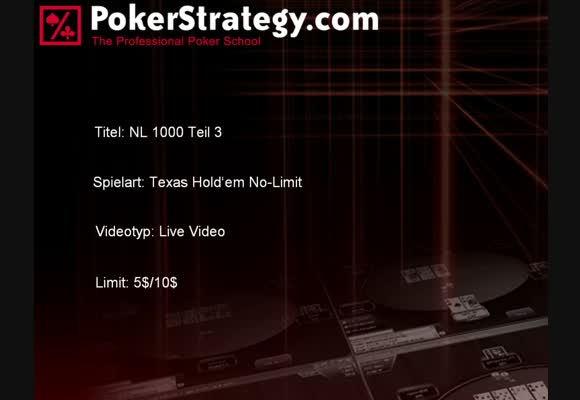 NL $1000 Shorthanded III (ehem. Diamond)