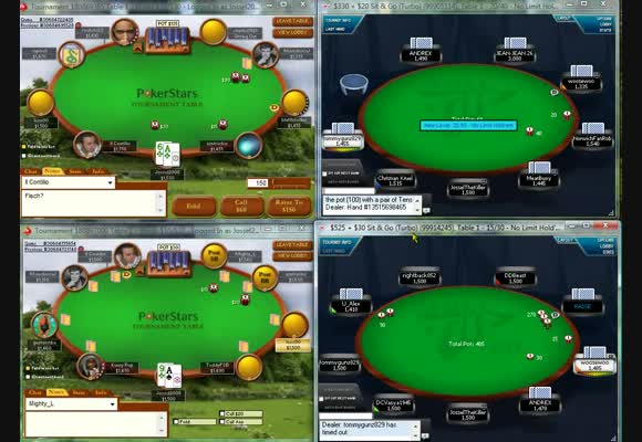Sit and Go - Toernooien $335 - $1.100 Fullring - Live