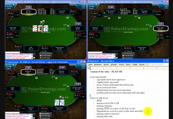 No Limit SH $25 - Low to Mid Stakes Series Part II