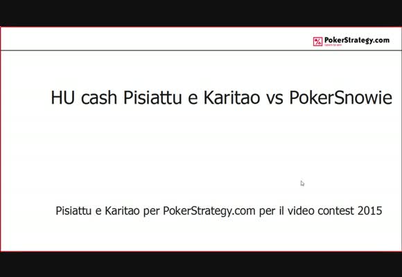 Video contest 2015: Heads-up cash vs PokerSnowie
