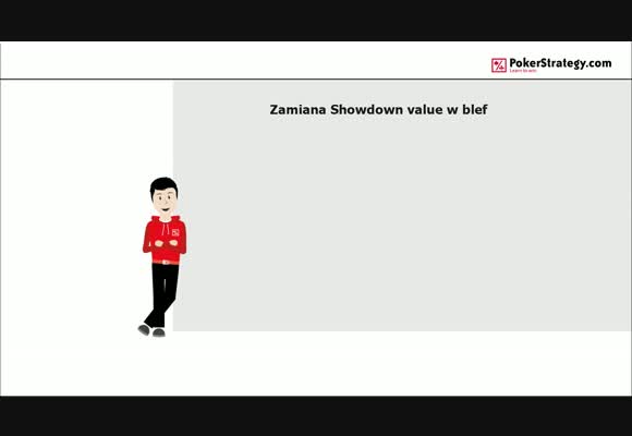 Zamiana showdown value w blef
